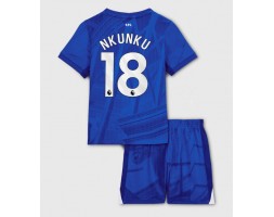 Chelsea Christopher Nkunku #18 Hemmaställ Barn 2025-26 Kortärmad (+ Korta byxor)